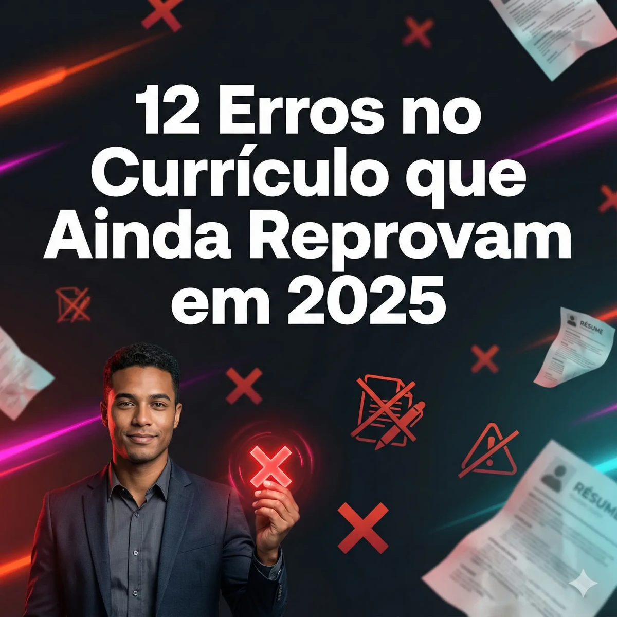 12 Erros no Currículo que Ainda Reprovam em 2025