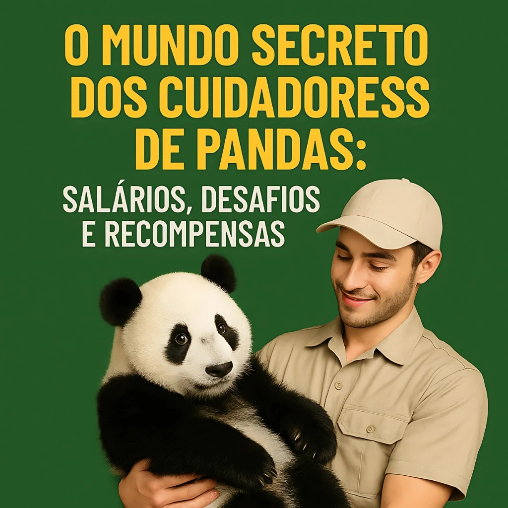 O mundo secreto dos cuidadores de pandas: salários, desafios e recompensas